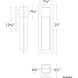 Mist LED 25 inch Bronze Outdoor Wall Light in 25in.