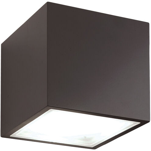 Bloc LED 5.5 inch Bronze Flush Mount Ceiling Light in 2700K