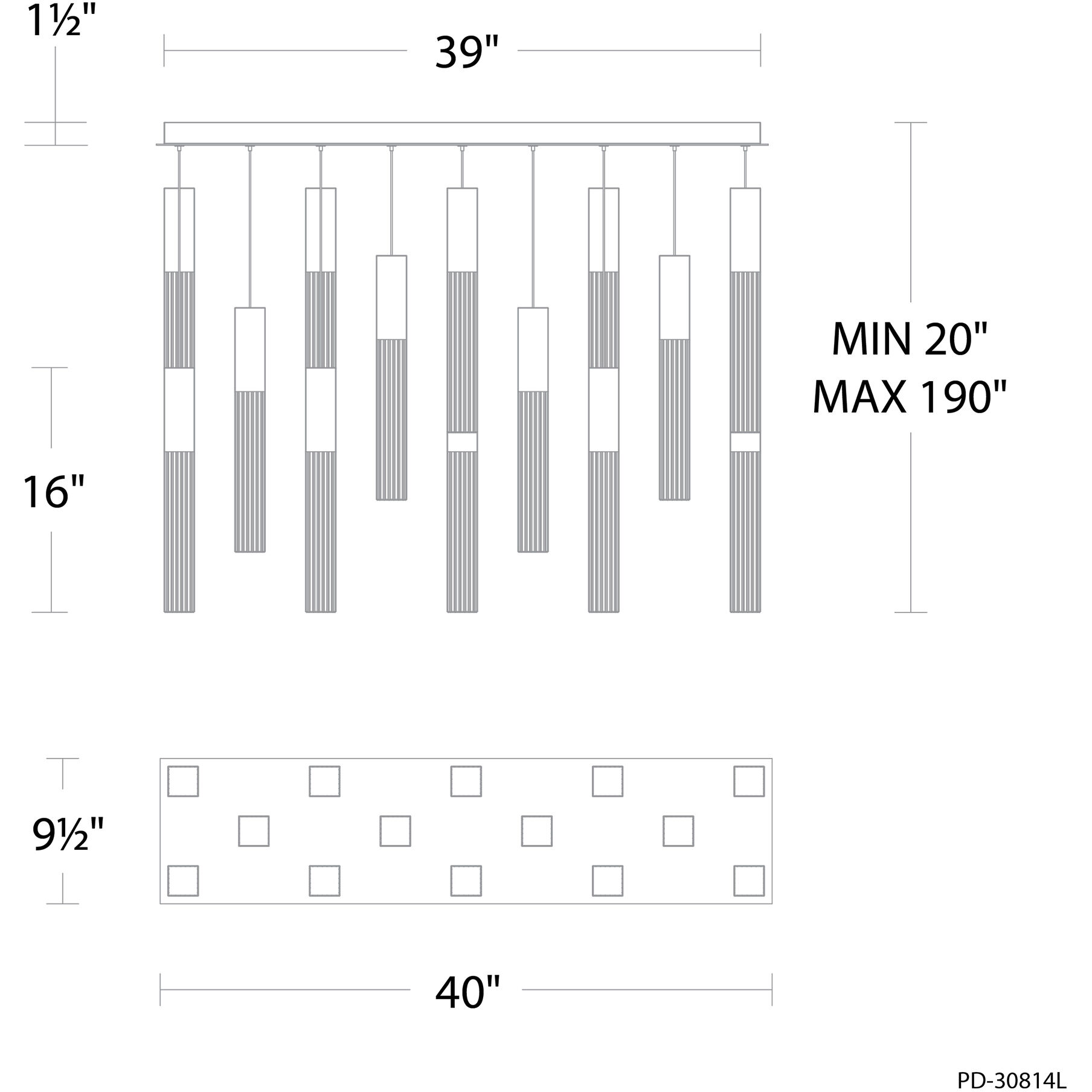 Cinema LED 9.5 inch Aged Brass Indoor Hanging Lighting Ceiling Light