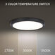 Argo LED 11 inch Black Flush Mount Ceiling Light in 3500K, 11in. 