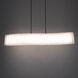 Rhiannon Linear Chandelier Ceiling Light in 48in., Black