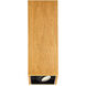 Box LED 6 inch Walnut Flush Mount Ceiling Light
