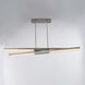 Minx LED 48 inch Antique Nickel Chandelier Ceiling Light in 2
