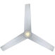 Lotus 54 inch Titanium Downrod Ceiling Fan in 3500K