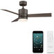 Axis 44 inch Bronze Downrod Ceiling Fan in 2700K