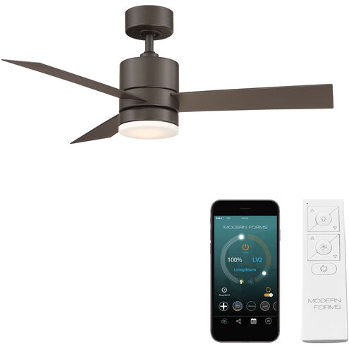 Axis 44 inch Bronze Downrod Ceiling Fan in 2700K