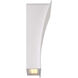Slide LED 4 inch White ADA Wall Sconce Wall Light in 2700K