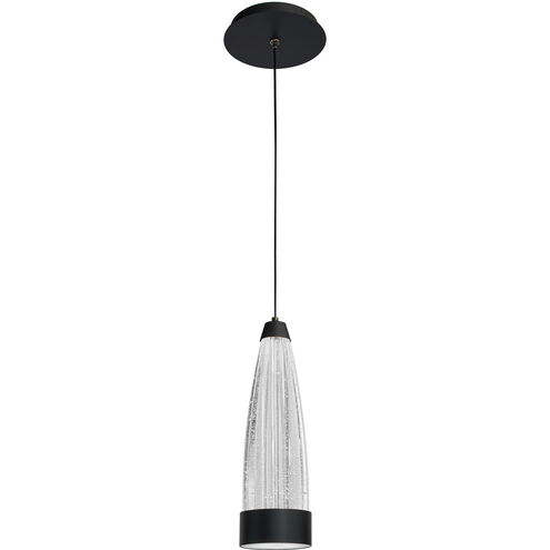 Mystic LED 3.75 inch Black Pendant Ceiling Light in false