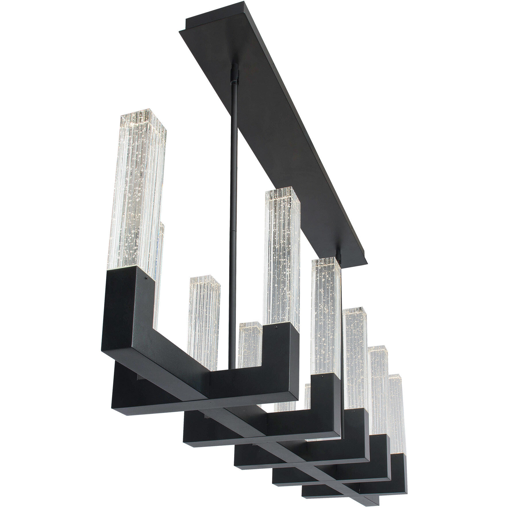 Cinema LED 54 inch Black Pendant Ceiling Light in 54in.