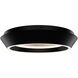 Tinzel LED 18 inch Black and Gold Leaf Flush Mount Ceiling Light in 3500K
