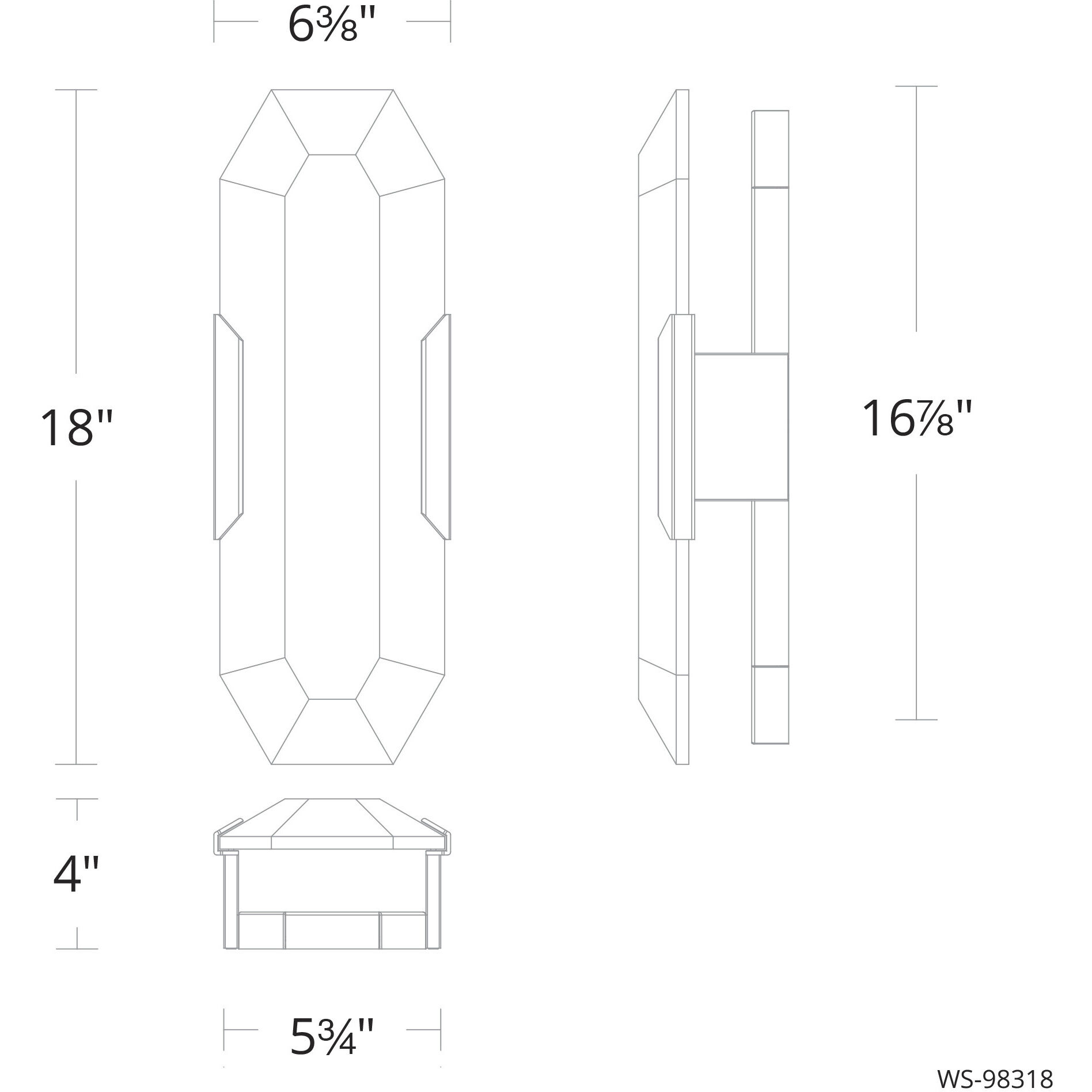 Toulouse Wall Sconce Wall Light in Antique Nickel