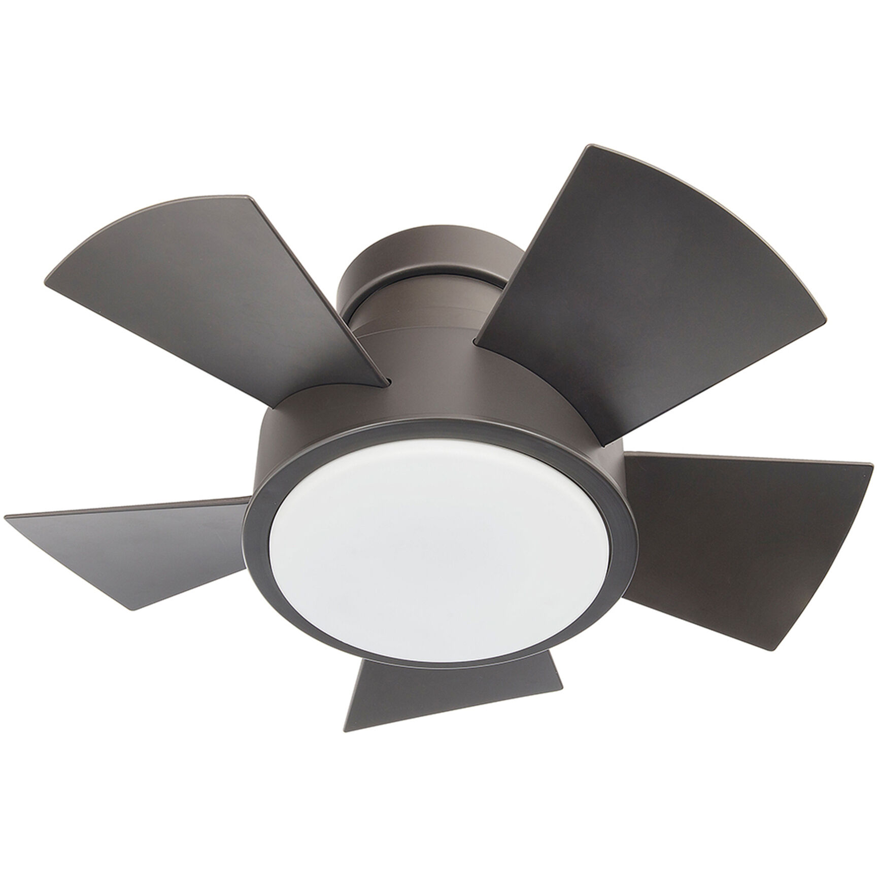 Vox 26 inch Bronze Flush Mount Ceiling Fan in 3500K