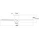Axis 44 inch Bronze Flush Mount Ceiling Fan in 3000K
