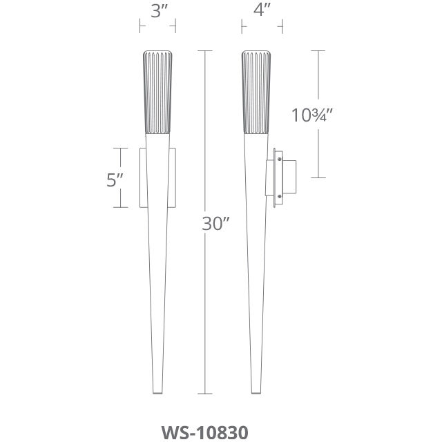 Scepter Wall Sconce Wall Light in Aged Brass