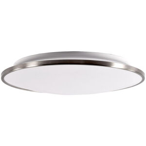Puck LED 17 inch Brushed Nickel Flush Mount Ceiling Light in 16in.