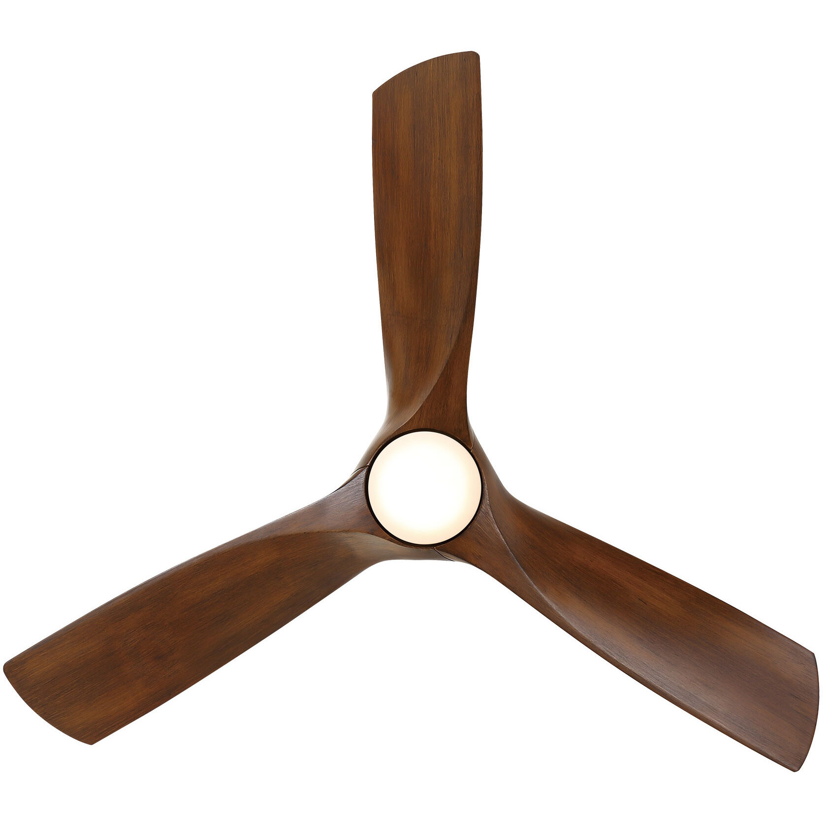 Zephyr 52 inch Matte Black and Distressed Koa with Distressed Koa Blades Downrod Ceiling Fan in Matte Black Distressed Koa, Smart Ceiling Fan