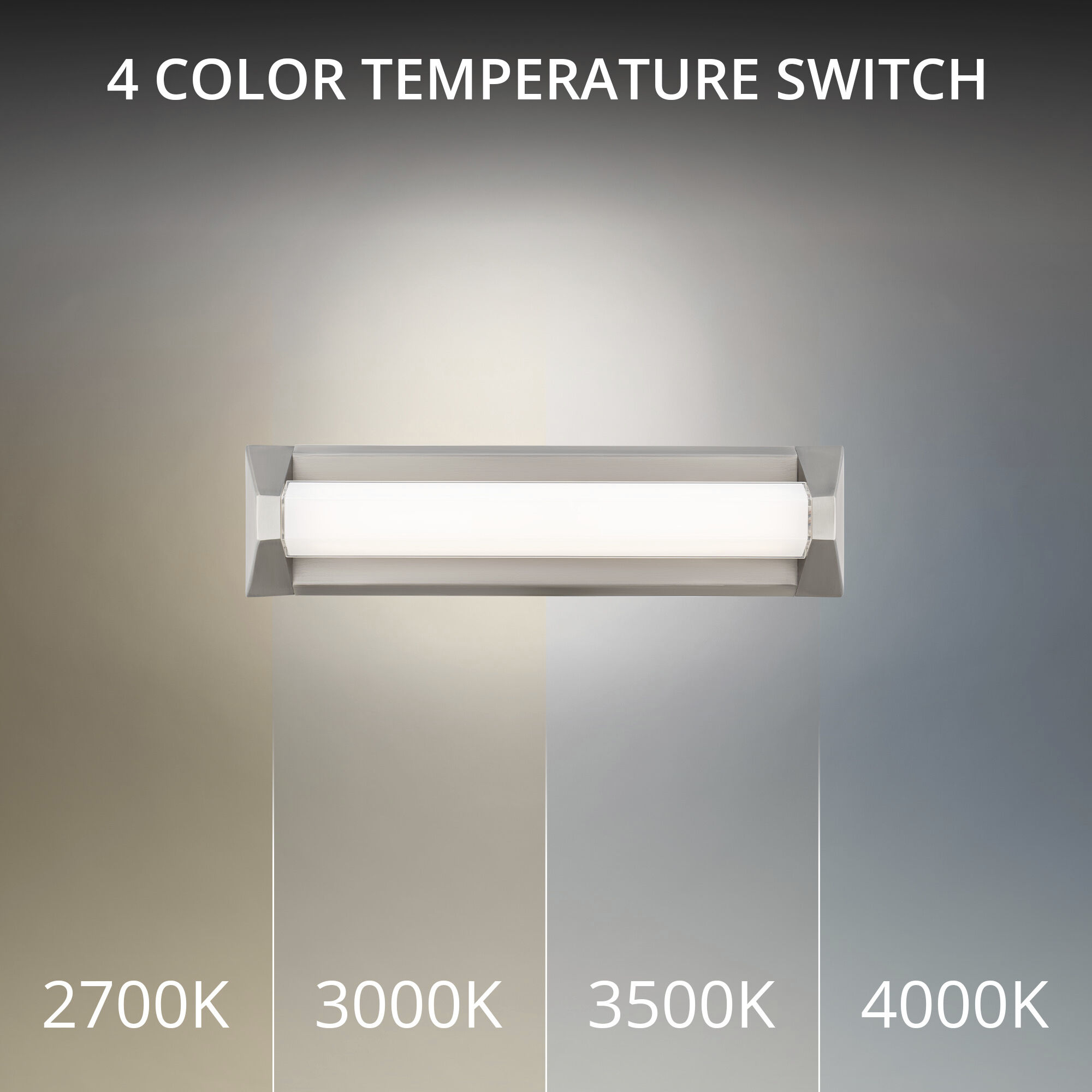 Swale Indoor Wall Lighting in 4000K, Brushed Nickel