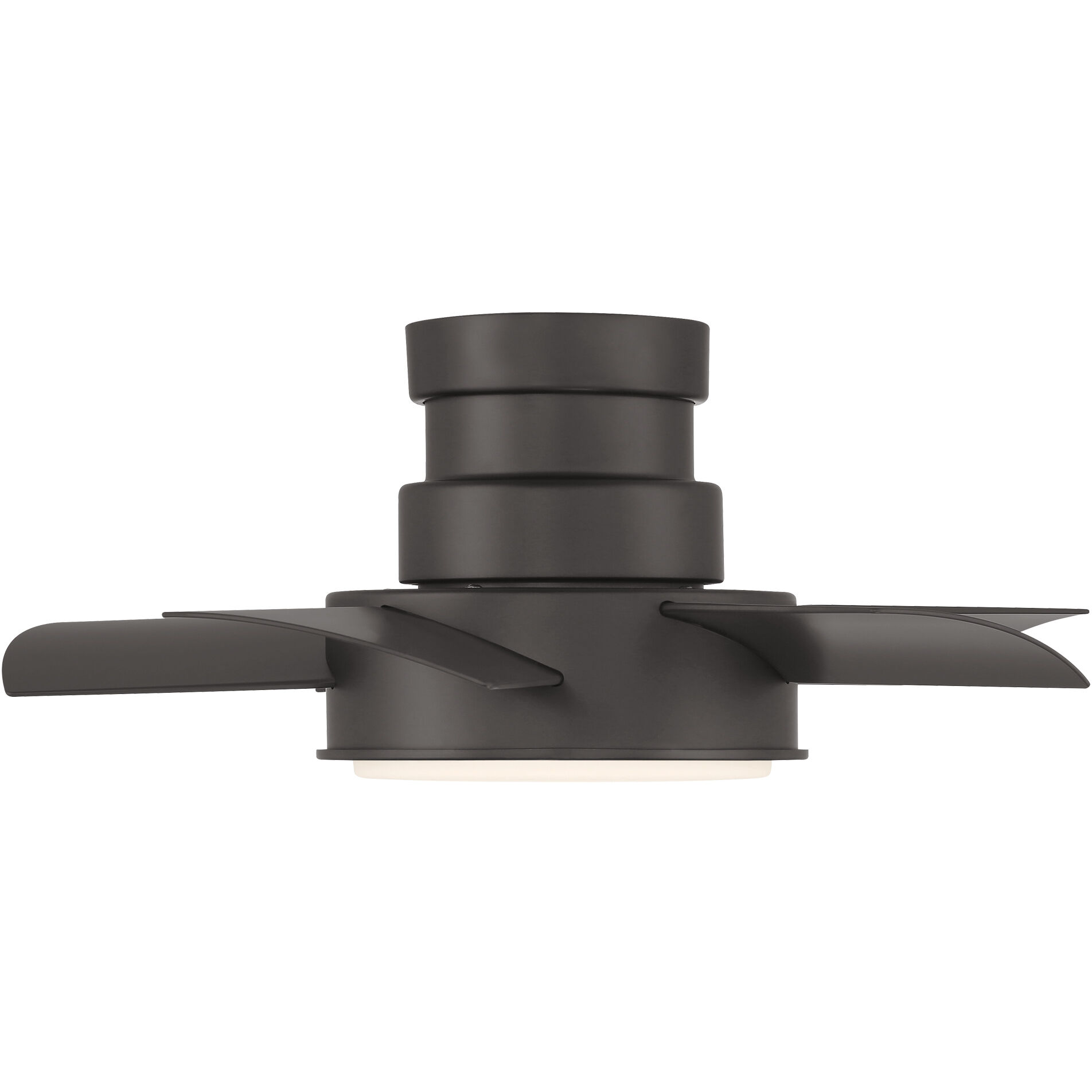 Vox 26 inch Bronze Flush Mount Ceiling Fan in 3500K