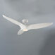 Morpheus III 60 inch Gloss White Downrod Ceiling Fan in 2700K