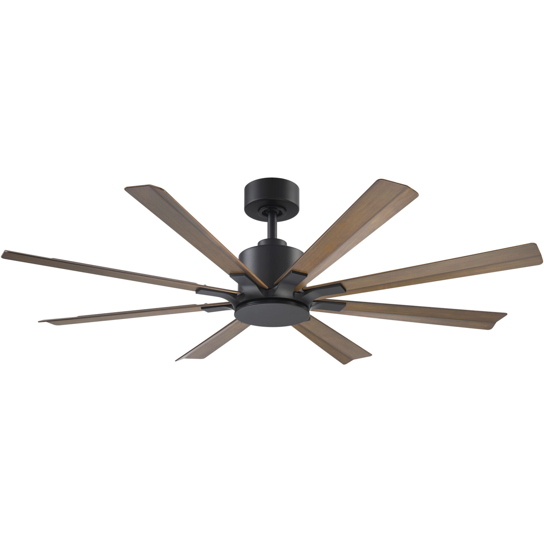 Size Matters 56 inch Matte Black Distressed Koa with Distressed Koa Blades Ceiling Fan