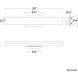 Lanza LED 20 inch Black Bath Vanity & Wall Light