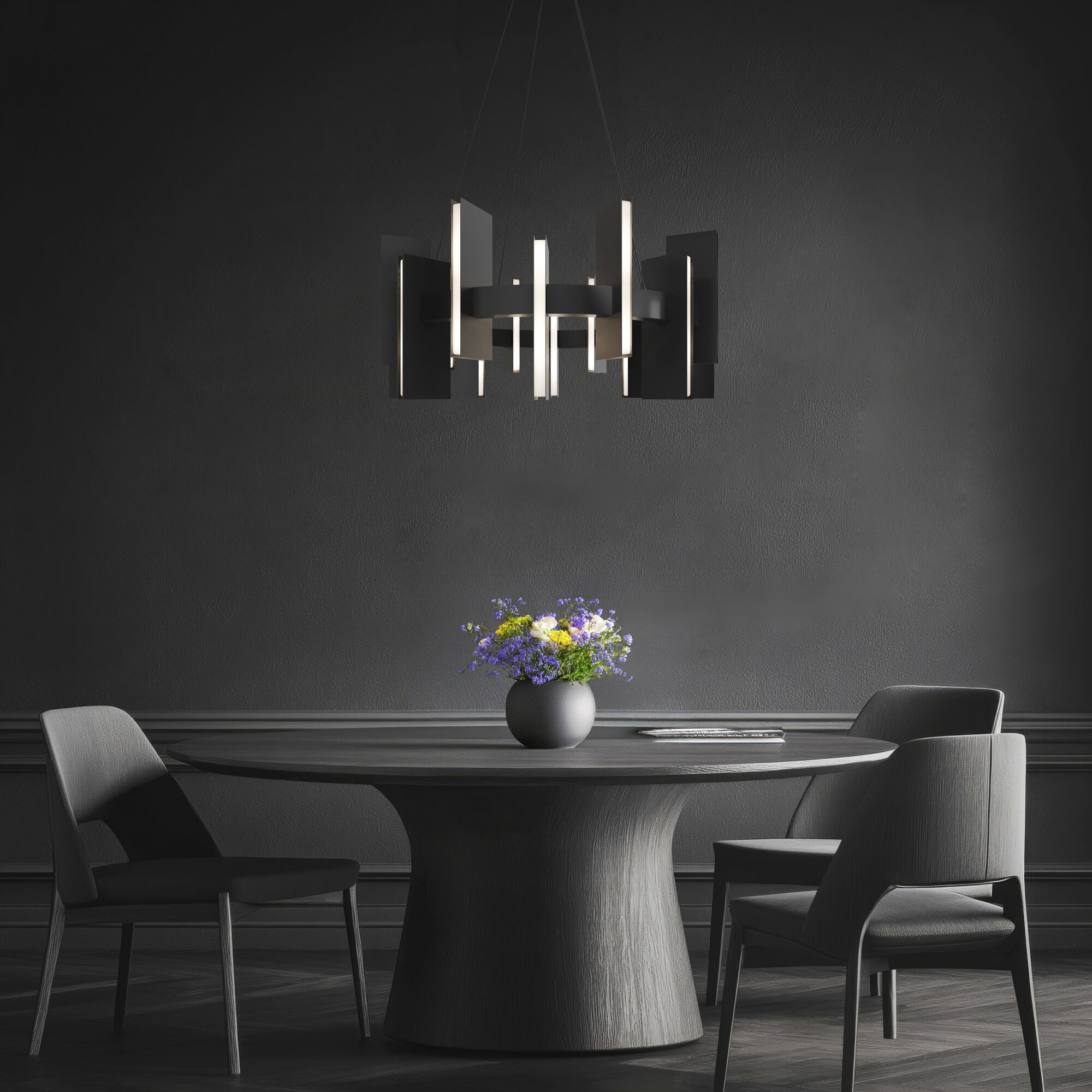 Ronan LED 32 inch Aged Brass Indoor Hanging Lighting Ceiling Light