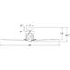 Vortex 60 inch Gloss White Downrod Ceiling Fan, Smart Ceiling Fan