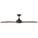 Mykonos 5 60 inch Oil Rubbed Bronze and Barn Wood with Barn Wood Blades Downrod Ceiling Fan in 2700K, Oil Rubbed Bronze Barn Wood