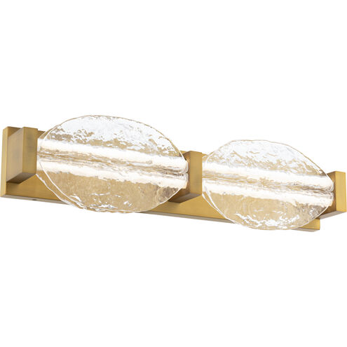 Deco Indoor Wall Lighting in 2700K, Aged Brass