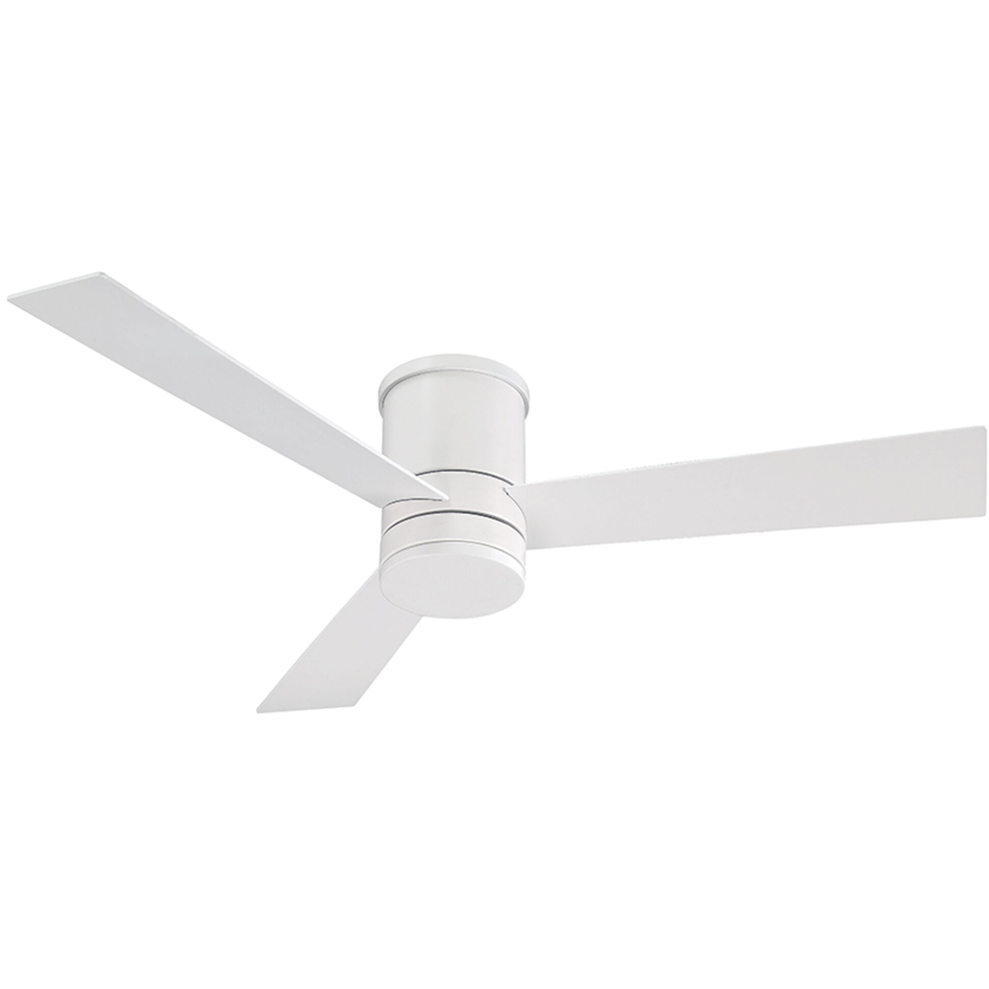 Axis 52 inch Matte White Flush Mount Ceiling Fan in 3000K, Flush Mounted, Smart Ceiling Fan
