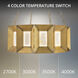 Austen LED 36 inch Aged Brass Chandelier Ceiling Light