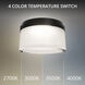 Tuck III LED 5.38 inch Black Outdoor Flush Mount