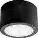 Vessel LED 6 inch Black Flush Mount Ceiling Light in 4000K