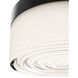 Tuck LED 5.38 inch Black Outdoor Flush Mount