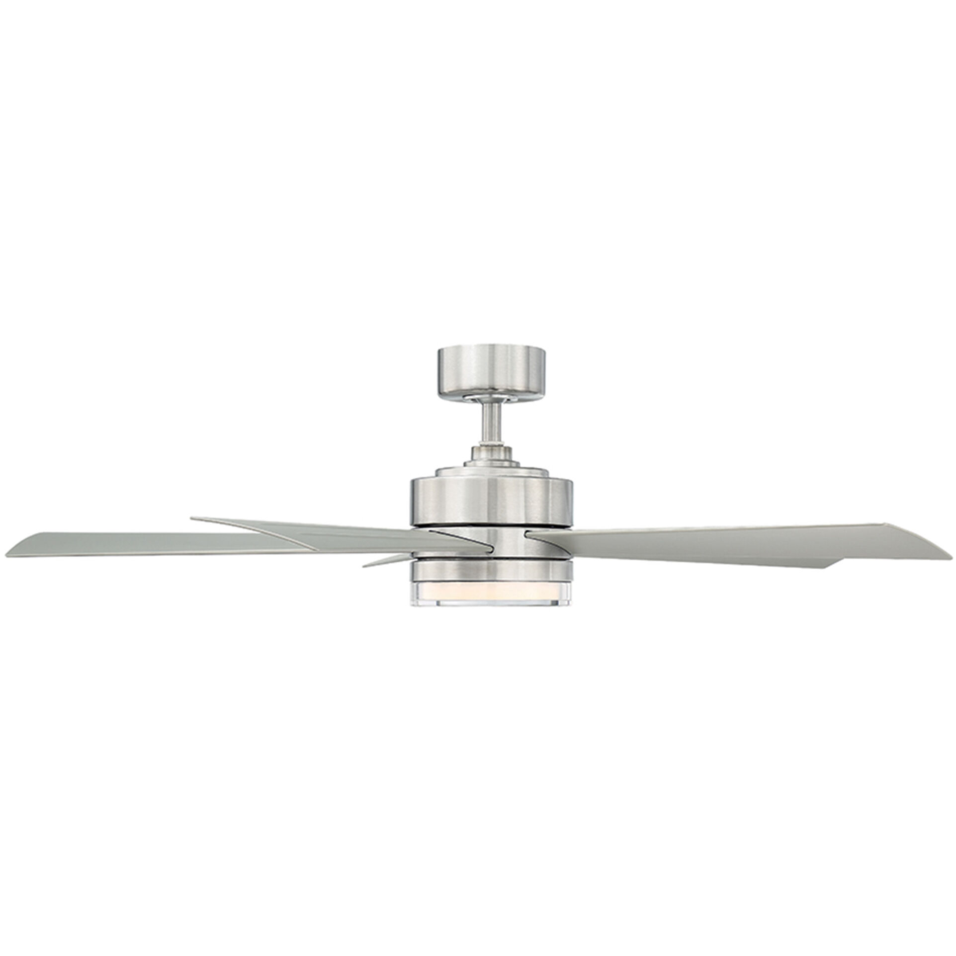 Wynd 52 inch Stainless Steel Downrod Ceiling Fan in 2700K