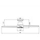 Tip Top 52 inch Matte White Flush Mount Ceiling Fan in 3000K, Smart Ceiling Fan
