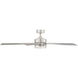 Wynd 60 inch Stainless Steel Downrod Ceiling Fan in 3000K, Smart Ceiling Fan