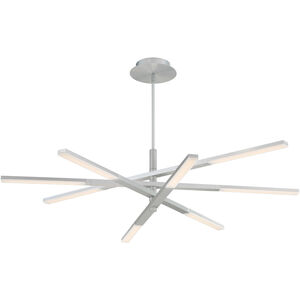 Stacked LED 48 inch Brushed Aluminum Chandelier Ceiling Light