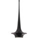 Hugo 1 Light 10.13 inch Black Mini Pendant Ceiling Light