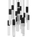 Cinema LED 25 inch Black Indoor Hanging Lighting Ceiling Light