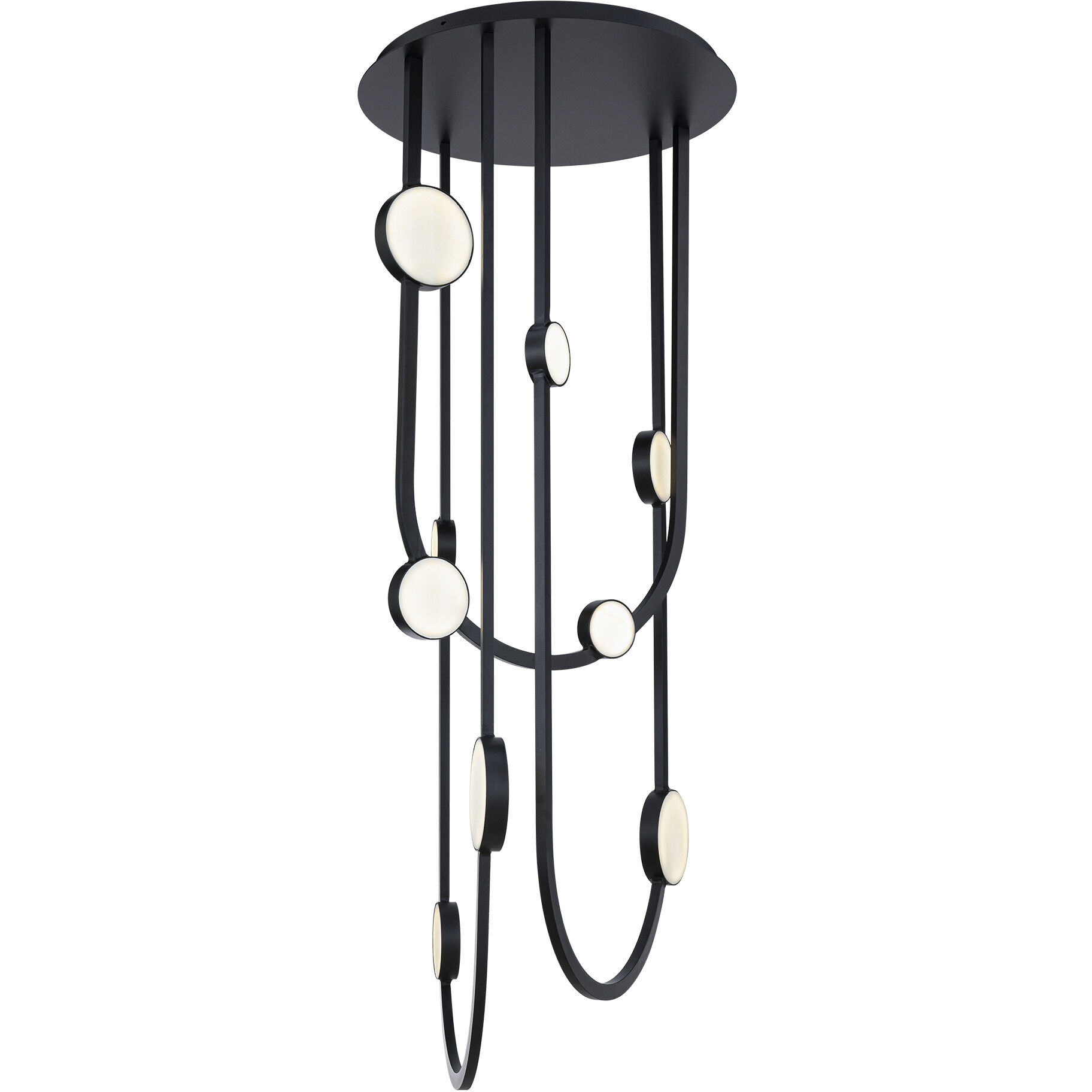 Tableau LED 20.5 inch Black Indoor Ceiling Lighting in 2700K