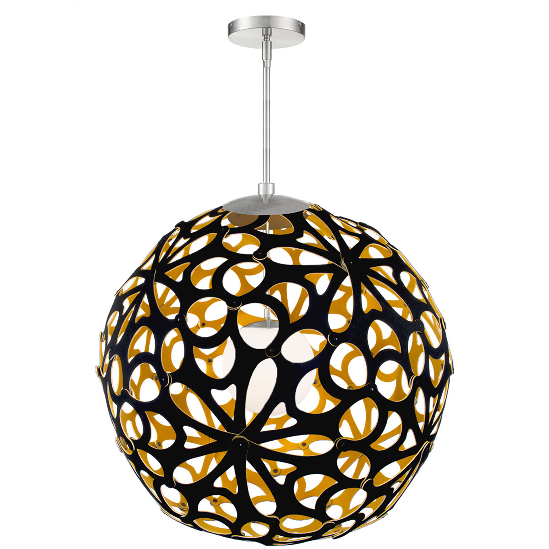 Modern Forms PD-89936-BK/GO-BN Groovy LED 36 inch Black-Gold