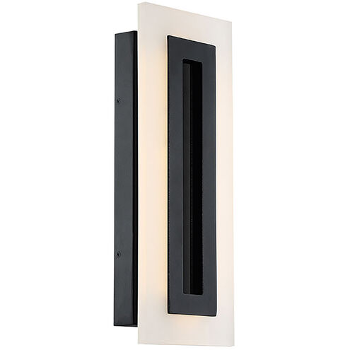 Shadow LED 17 inch Black Outdoor Wall Light in 17in.
