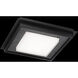 Grandstand LED 14 inch Basalt Stone and Black Flush Mount Ceiling Light