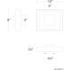 Boxie LED 10 inch Black with Brushed Nickel Outdoor Wall Light