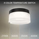 Tuck II LED 5.38 inch Black Outdoor Flush Mount