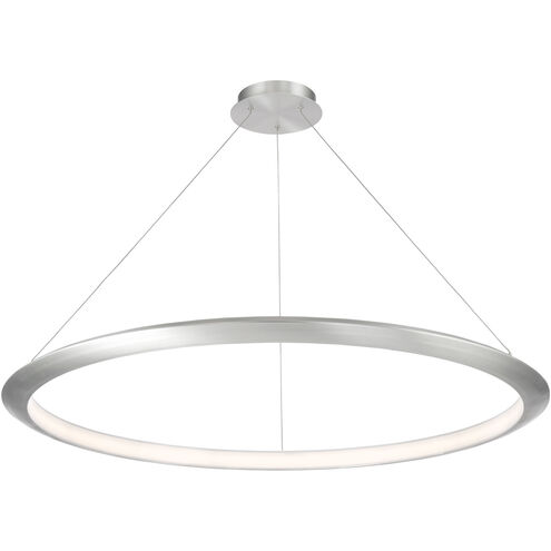 The Ring LED 48 inch Brushed Aluminum Chandelier Ceiling Light in 3000K, 48in.