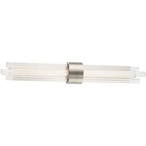 Luzerne 2 Light 4.25 inch Brushed Nickel Bath Vanity & Wall Light in 28in.