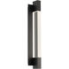Heliograph 1 Light 24.4 inch Black Outdoor Wall Light in 4000K
