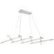 Scissors LED 80 inch Brushed Aluminum Chandelier Ceiling Light
